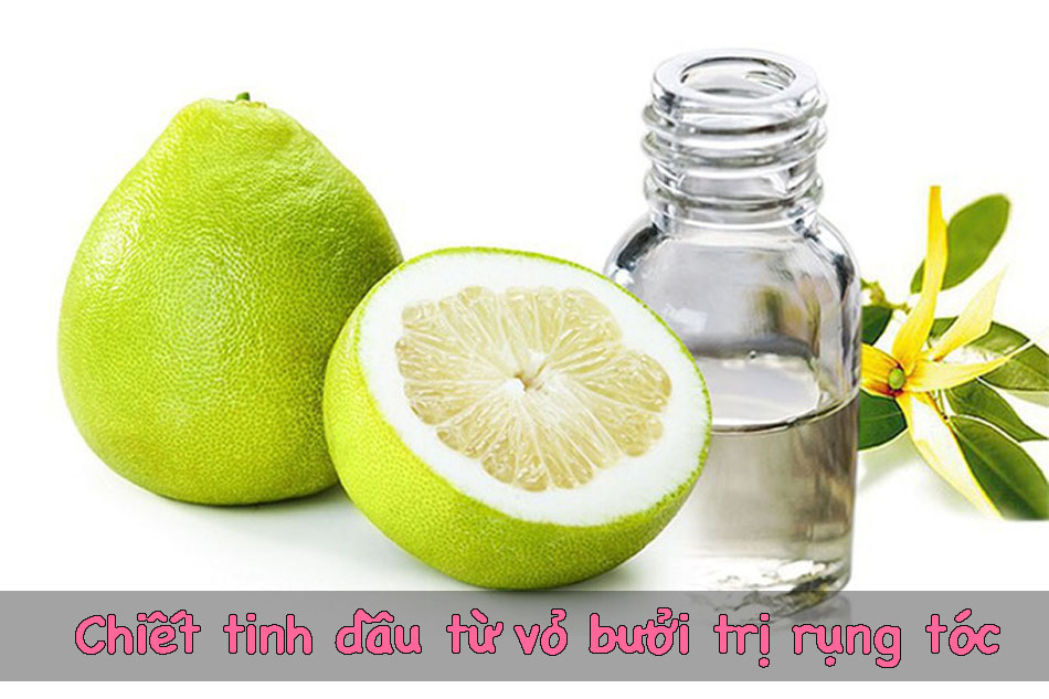 Trị rụng tóc bằng tinh dầu bưởi