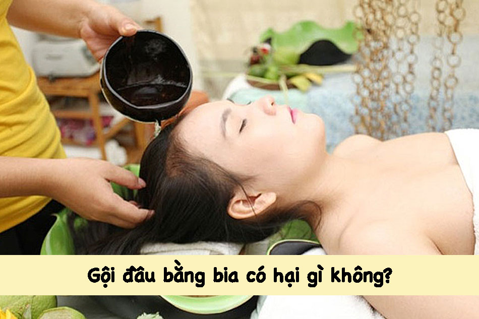 Gội đầu bằng bia có hại gì không?