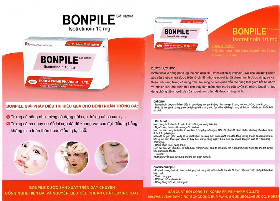 Hình ảnh của thuốc trị mụn Bonpile